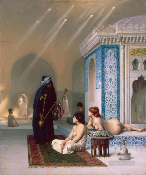 greek Painting - Harem Pool Greek Arabian Orientalism Jean Leon Gerome